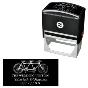 Tandem Bicycle Zelfinktende Stempel