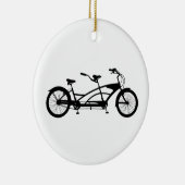 Tandem Bike Keramisch Ornament (Rechts)