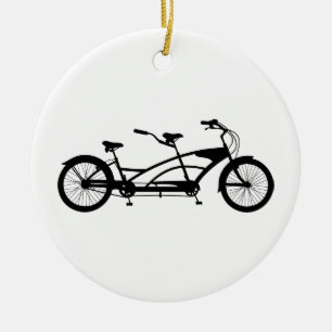Tandem Bike Keramisch Ornament