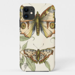 Tandem Butterflies over groene bladeren iPhone 11 Hoesje