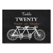 Tandem Chalkboard bruiloft Kaart (Achterkant)
