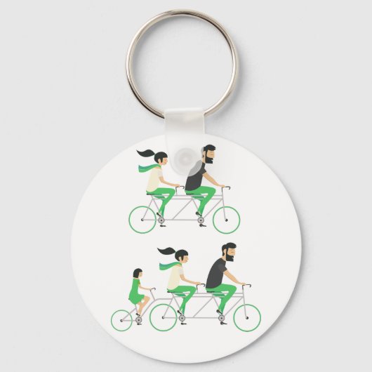 Tandem-cycli Sleutelhanger (Voorkant)