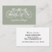 Tandem Fiets, Fietsen, Fietser Visitekaartje (Voorkant / Achterkant)