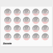 Tandem Fietsbruiloft Douche Sticker (Vel)