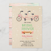 Tandem invitation à la douche de vélo (Devant / Derrière)