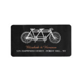 Tandem Schoolbord Huwelijk Etiket (Voorkant)