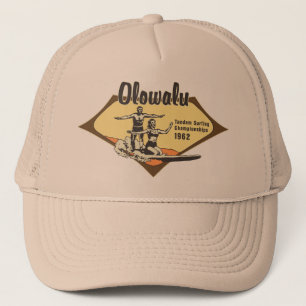 Tandem Surfen Hawaiian Trucker Hats Pet