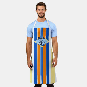 Tandem Surfing Hawaiian  Surf Design - Blue Schort