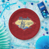 Tandem Surfing Hawaiian Surf Design Papieren Bordje (Feest)