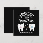 Tanden bij elkaar brengen - orthodontist kaart (Voorkant / Achterkant)