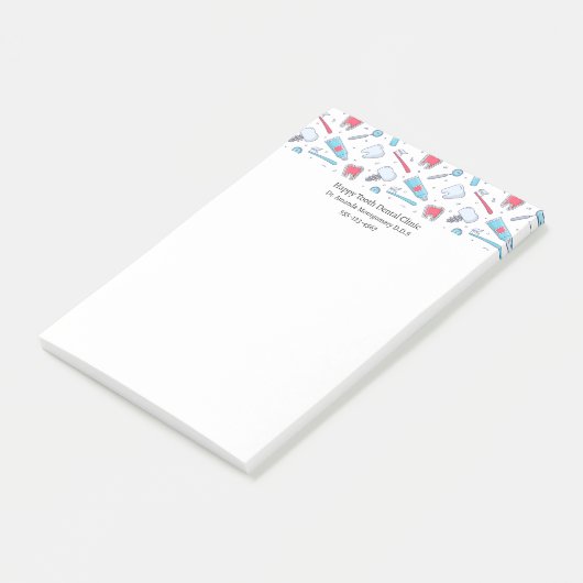 Tanden en gereedschap Tandartspatroon Tandarts Post-it® Notes (Schuin)