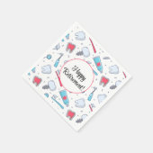 Tanden en Gereedschap Tandheelkundig Patroon Pensi Servet (Hoek)