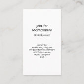 Tanden en gereedschap Tandheelkundig patroon Visitekaartje (Achterkant)