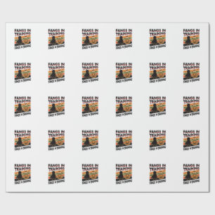 Tanden in Opleiding Grappig Vampier Halloween Shir Cadeaupapier
