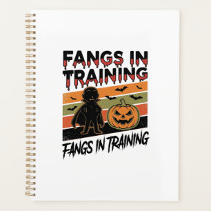 Tanden in Opleiding Grappig Vampier Halloween Shir Planner