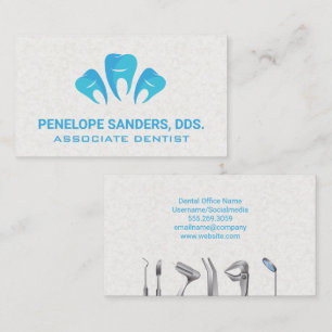 Tanden Logo   Tandheelkundige Gereedschappen Visitekaartje