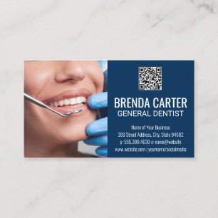 Tanden reinigen   QR Scan Code Visitekaartje