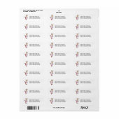 Tandenassistent met tandenborstel etiket (Full Sheet)
