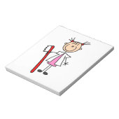 Tandenassistent met tandenborstel notitieblok (Gedraaid)