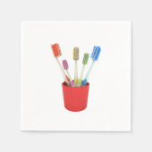 Tandenborstels Papieren servetten (Voorkant)