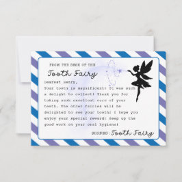 Tandenfee Custom Note Printable Kaart