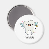 Tandenfee Funny Tooth Pun Magneet (Voorkant / Achterkant)