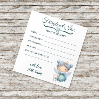 Tandenfee Ontvangst Notitieblok van Fairyland Inc.
