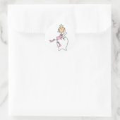 Tandenfee zit op een Sticker (Tas)
