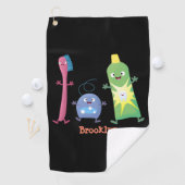 Tandenpasta tandpasta voor tandheelkundig gebruik golfhanddoek (Insitu)