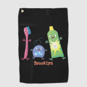 Tandenpasta tandpasta voor tandheelkundig gebruik golfhanddoek (Voorkant)