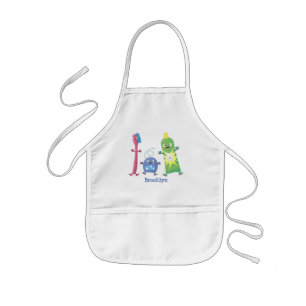 Tandenpasta tandpasta voor tandheelkundig gebruik kinder schort