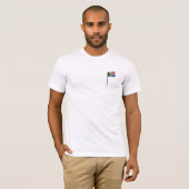 Tandenstoker met de vlag van Zuid-Afrika T-shirt (Voorkant volledig)