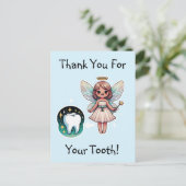 Tandfee Dank Je Briefkaart (Staand voorkant)