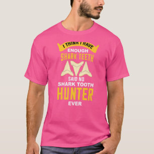 Tandhaaienjager Fossil Collector Geologist Bleek T-shirt