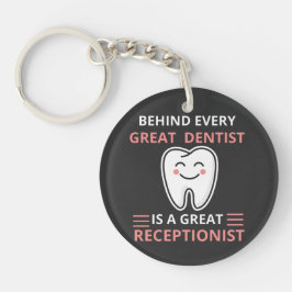 Tandheelkunde Grappig Vrouwen Tand Graphic Dental Sleutelhanger