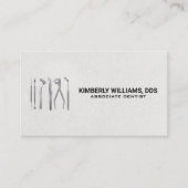 Tandheelkundig gereedschap pictogram visitekaartje (Voorkant)