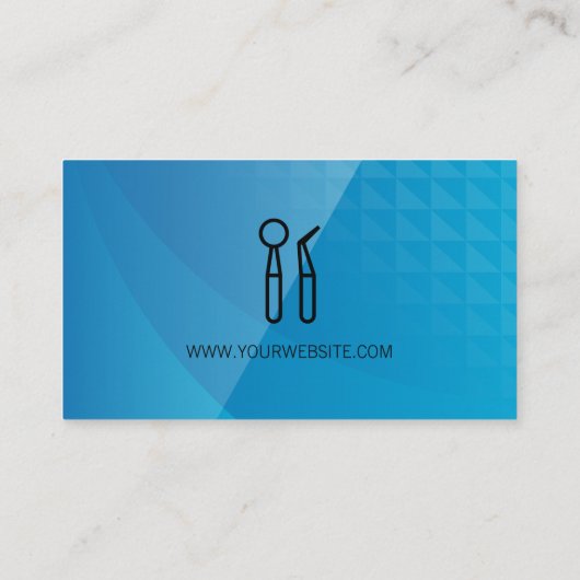 tandheelkundig gereedschap | QR-code Visitekaartje (Achterkant)