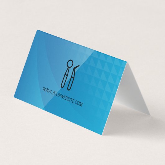 tandheelkundig gereedschap | QR-code Visitekaartjes (Achterkant)