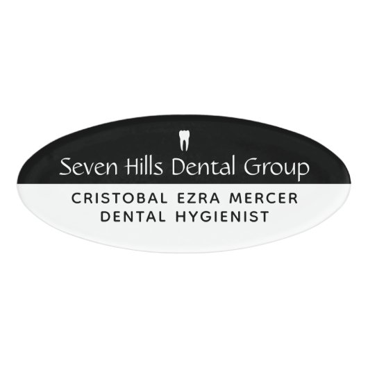 tandheelkundig kantoor naambadge (Voorkant)