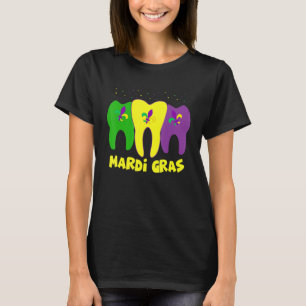 tandheelkundig plein Margi Gras tandheelkundige ve T-shirt