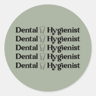 tandheelkundige apotheker Dentist Dentist Dental Ronde Sticker