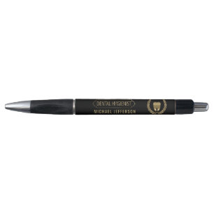 Tandheelkundige apotheker - Tooth - Zwart en goud Pen