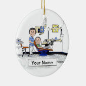 tandheelkundige apotheker - Vrouw Keramisch Ornament (Rechts)