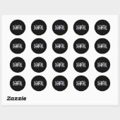 Tandheelkundige assistent tandheelkundige assisten ronde sticker (Vel)