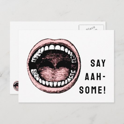 Tandheelkundige benoeming briefkaart (Voorkant / Achterkant)