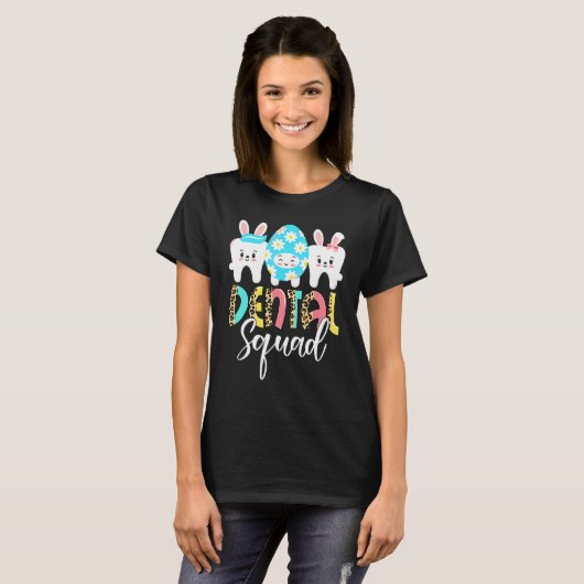 tandheelkundige bundels Teeth Cute Easter Day Dent T-shirt (Voorkant volledig)
