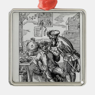 tandheelkundige exploitant metalen ornament