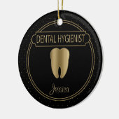 tandheelkundige 🦷 Hygienist Keramisch Ornament (Links)