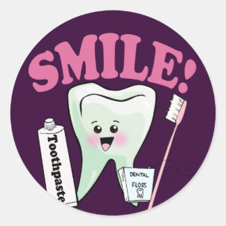 tandheelkundige hygiënist ronde sticker