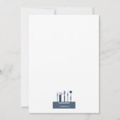 Tandheelkundige instrumenten Afstuderen Navy Blue  Kaart (Achterkant)